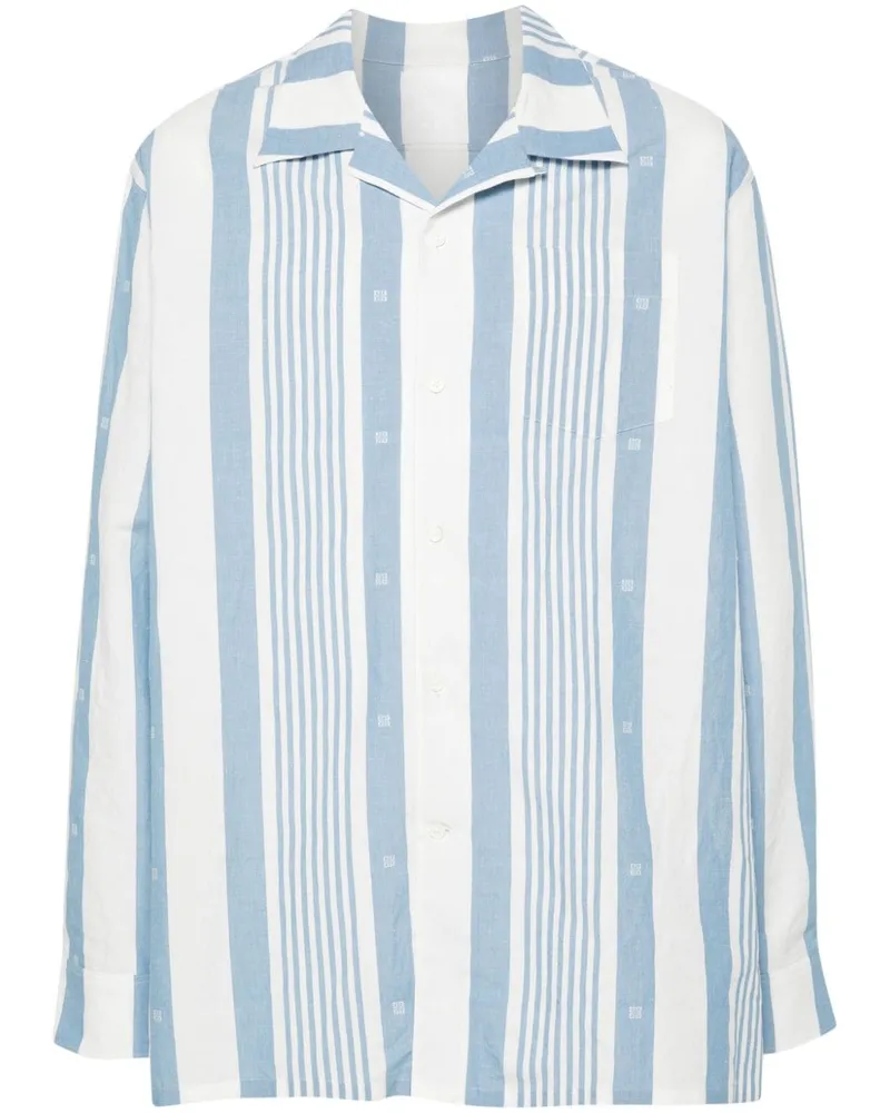 Givenchy Gestreiftes 4G Hemd - Blau Blau