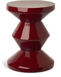 POLSPOTTEN Zig Zag Hocker Rot