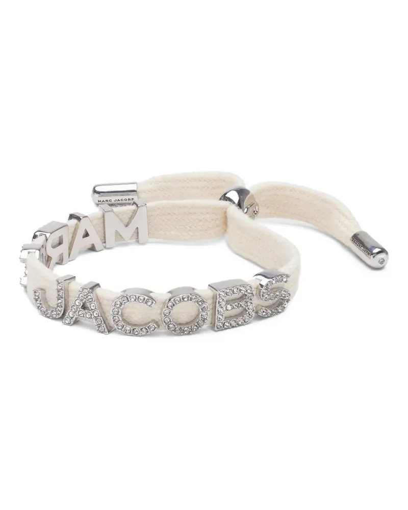 Marc Jacobs laced logo bracelet - Silber Silber