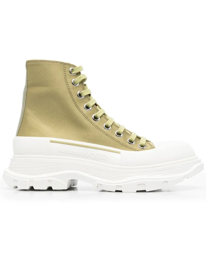 Alexander McQueen High-Top-Sneakers mit dicker Sohle - Grün Grün