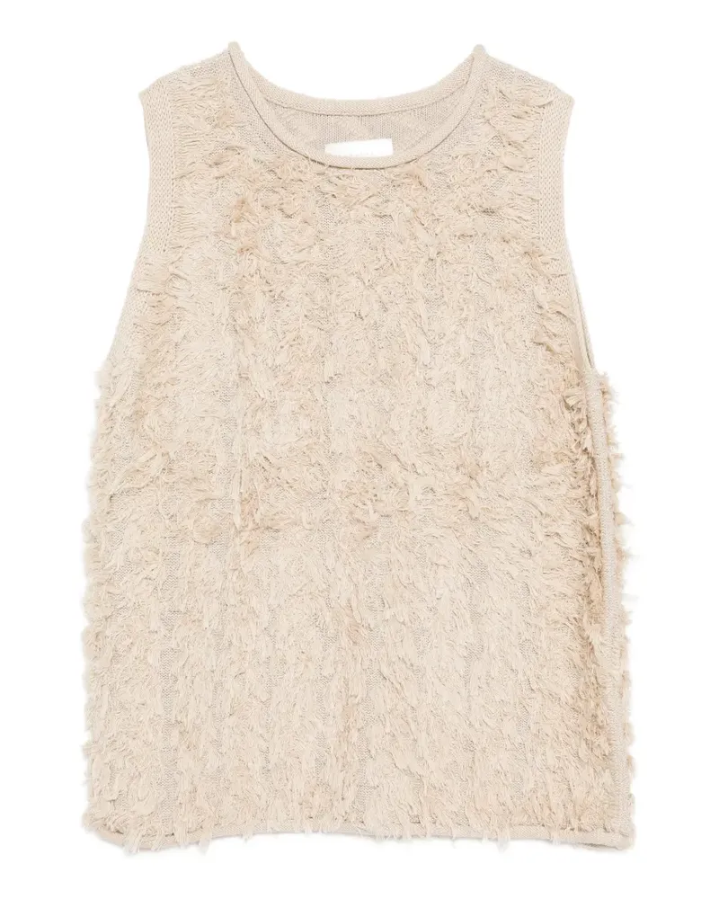 Lauren Manoogian tufted vest - Nude Nude
