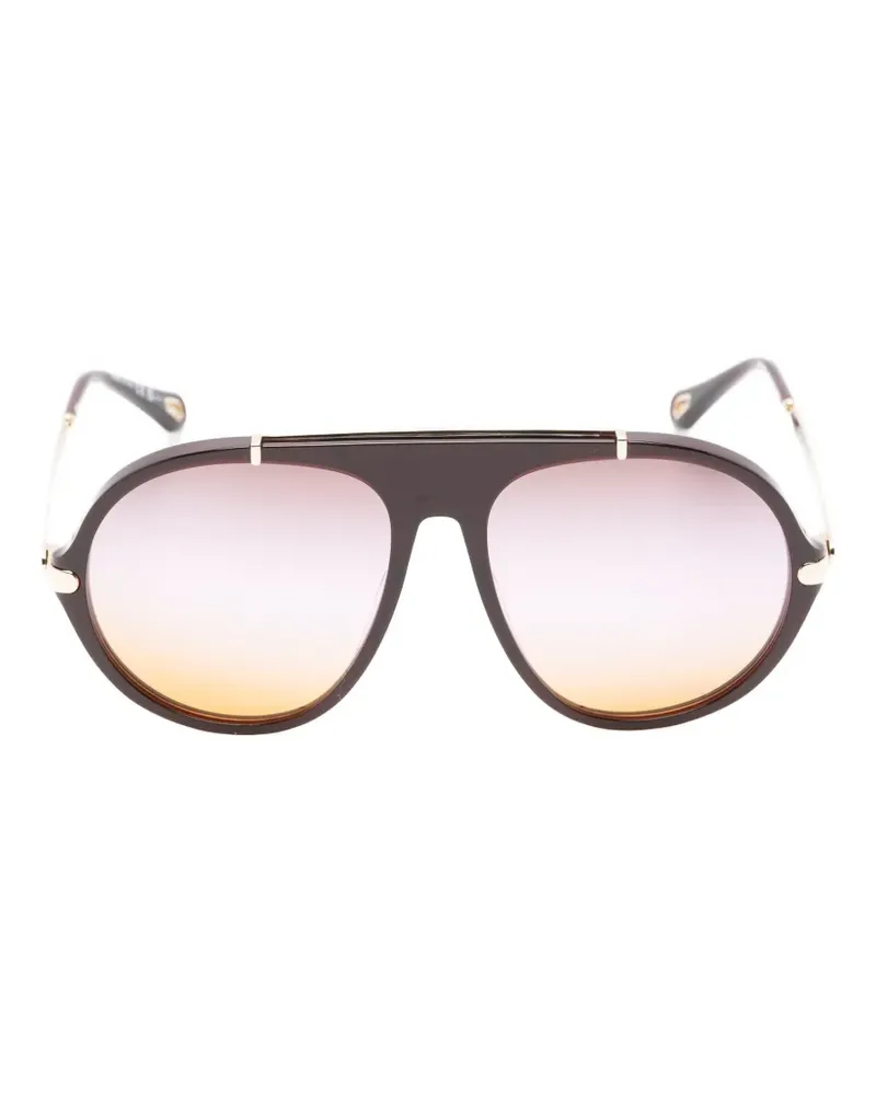 Chloé Braune Sonnenbrille Braun