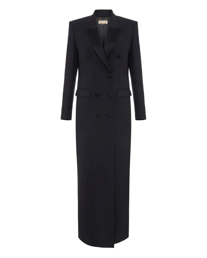 Elisabetta Franchi Klassische Cabanjacke - Schwarz Schwarz