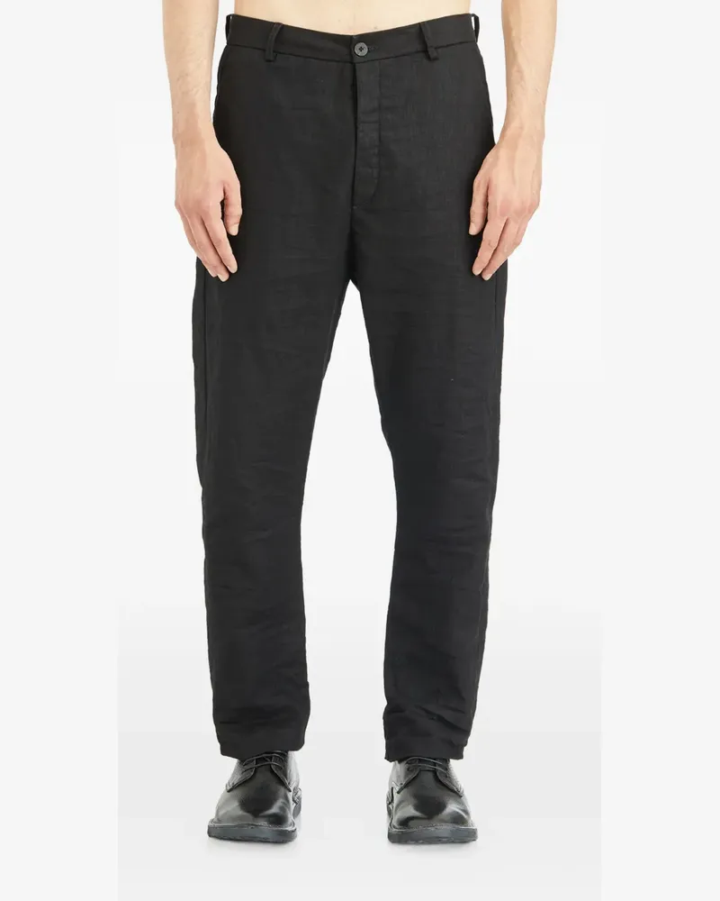 Poème Bohèmien belt-loop trousers - Schwarz Schwarz