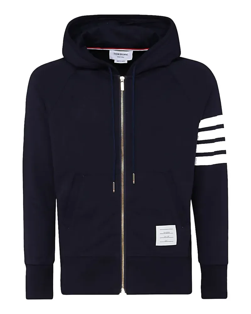 Thom Browne Kapuzenjacke mit Streifen - Blau Blau