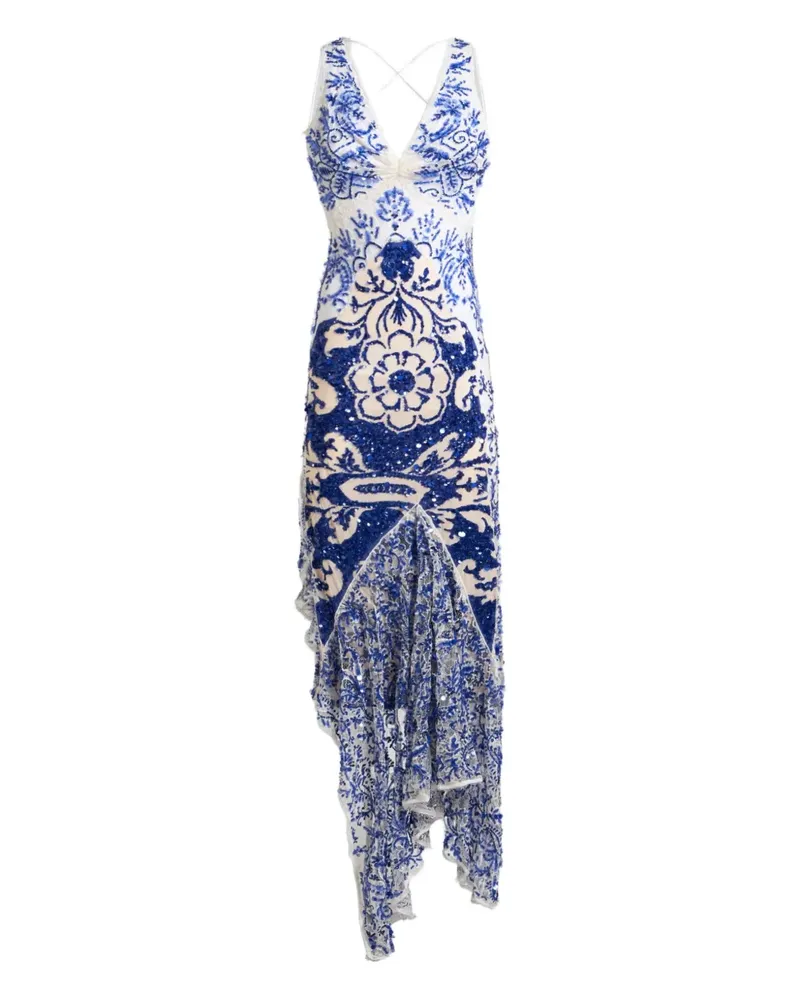 Etro Rock mit Paillettenstickerei - Blau Blau