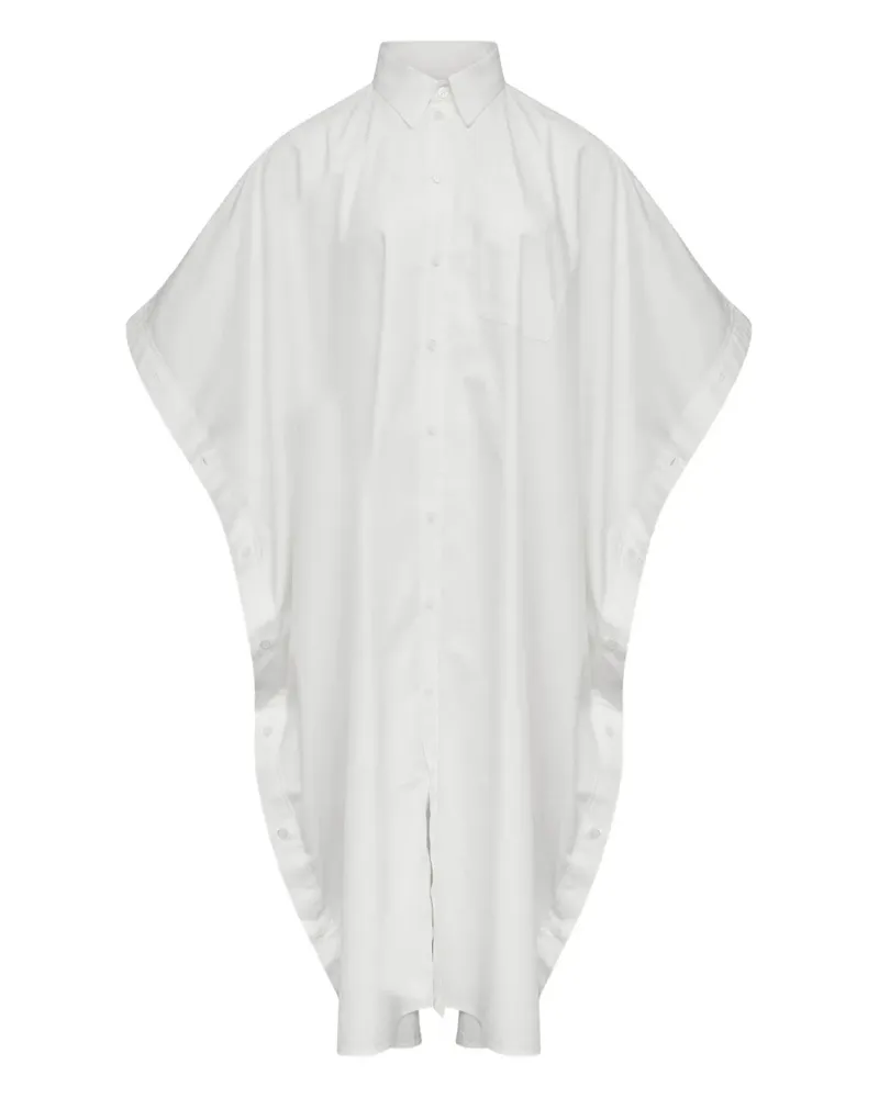Maison Margiela Midikleid mit Knöpfen - Weiß Weiß