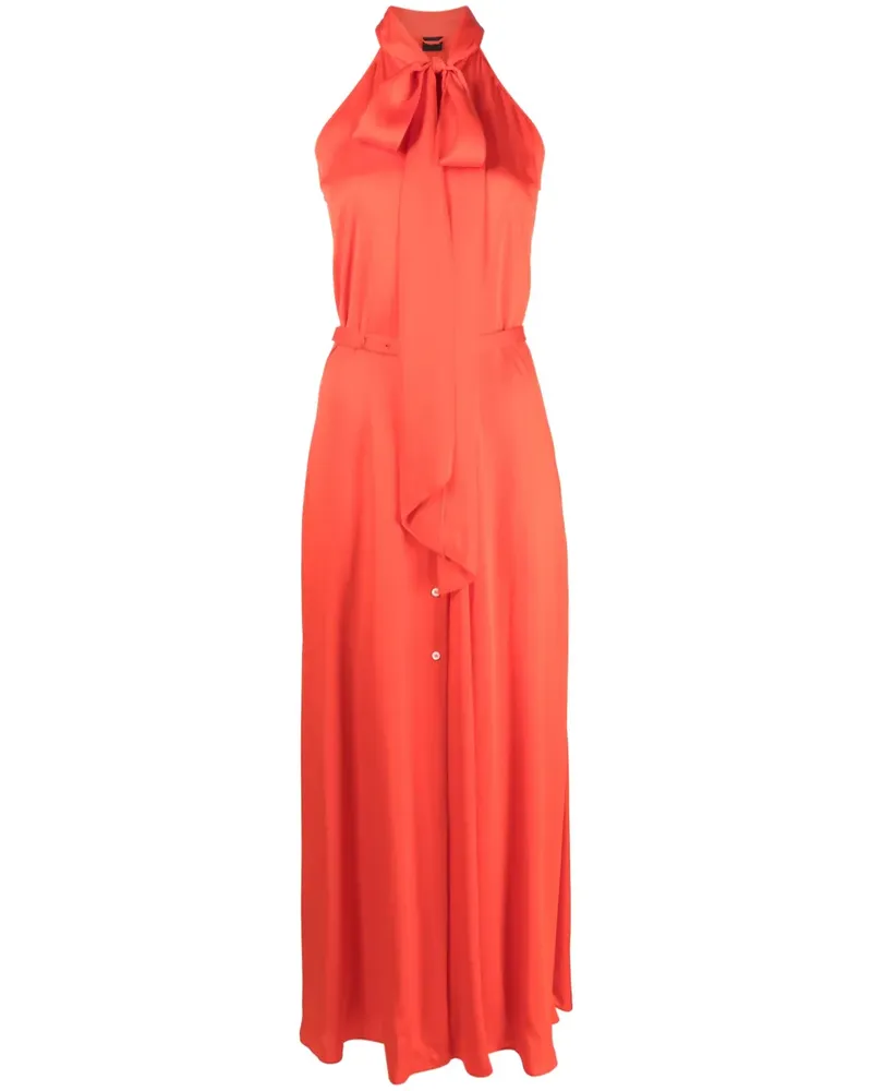 ASPESI V-neck sleeveless shirt dress - Orange Orange