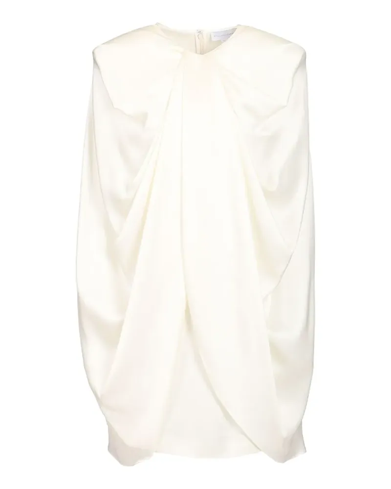 Stella McCartney draped cape mini dress - Weiß Weiß