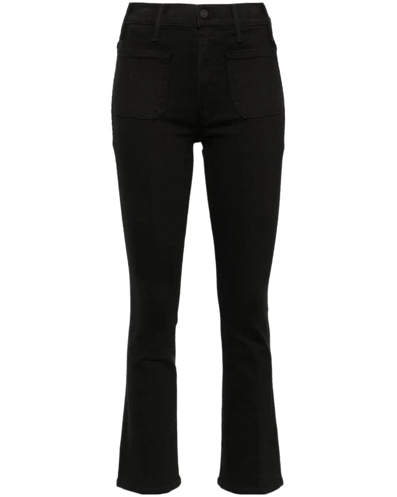 Mother Jeans mit aufgesetzten Taschen - Blau Blau