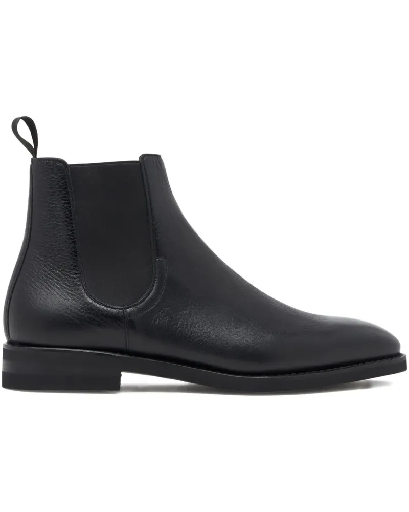 Bally Scribe Un Stiefel aus strukturiertem Leder - Schwarz Schwarz
