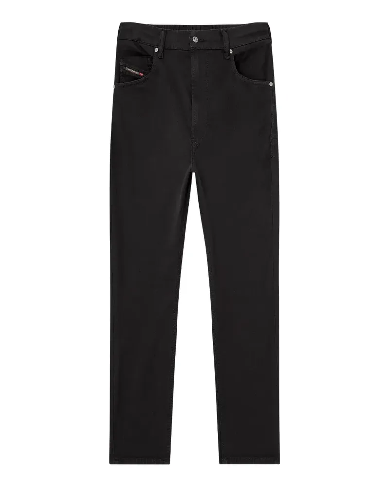 Diesel 2032 D-Krooley-BW Joggjeans® mit regulärer Passform und normaler Bundhöhe - Schwarz Schwarz