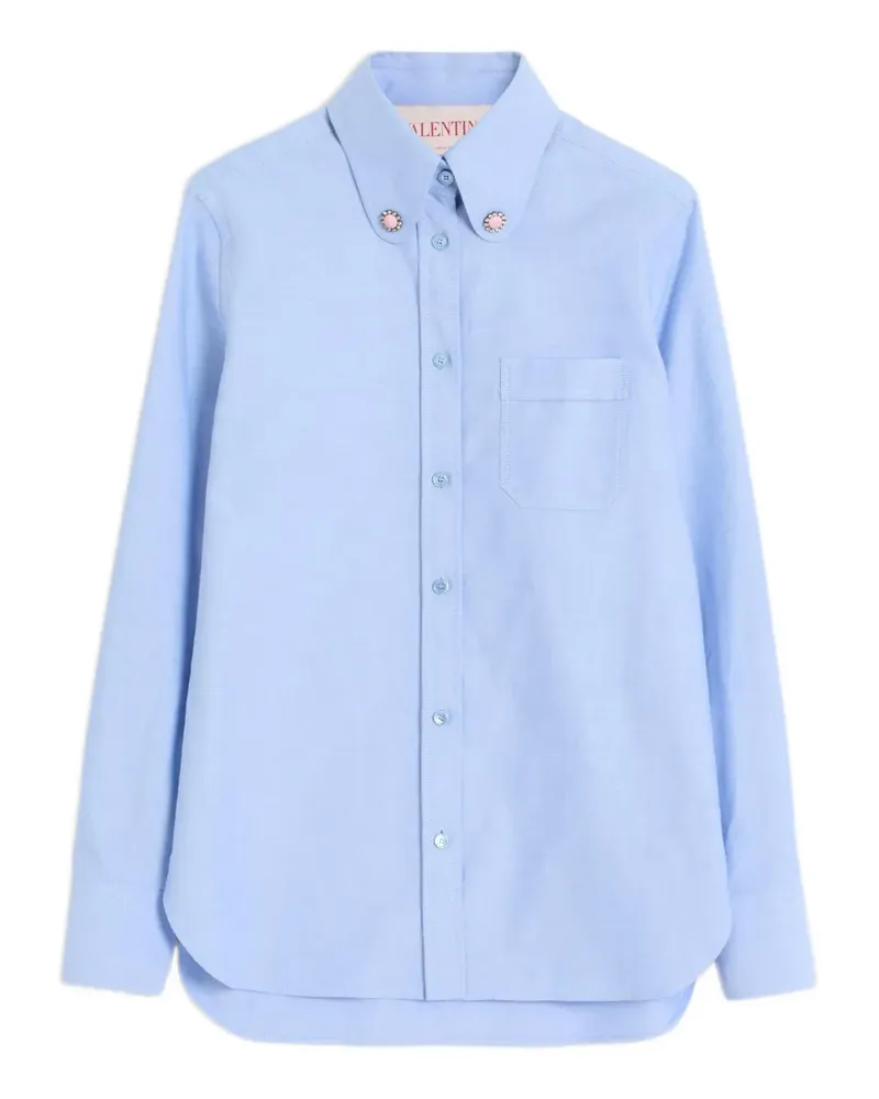 Valentino Garavani Hemd mit Schmuckknöpfen - Blau Blau