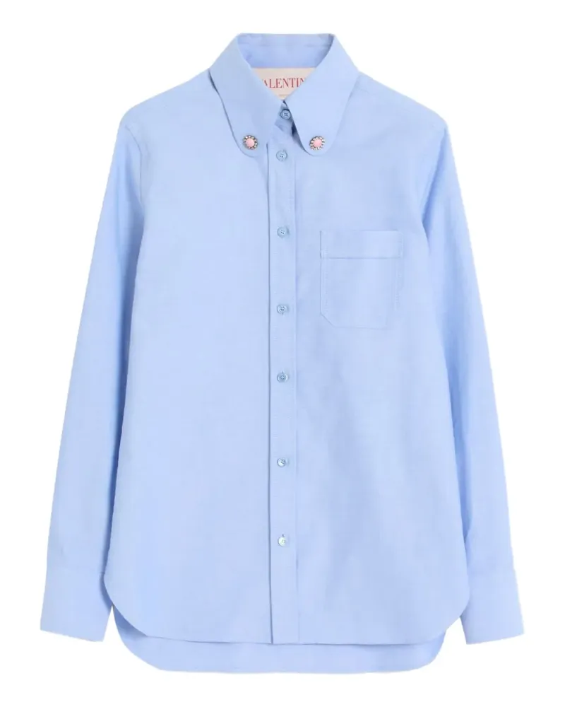 Valentino Garavani Hemd mit Schmuckknöpfen - Blau Blau