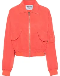 Moschino Bomberjacke mit Taschen Rot