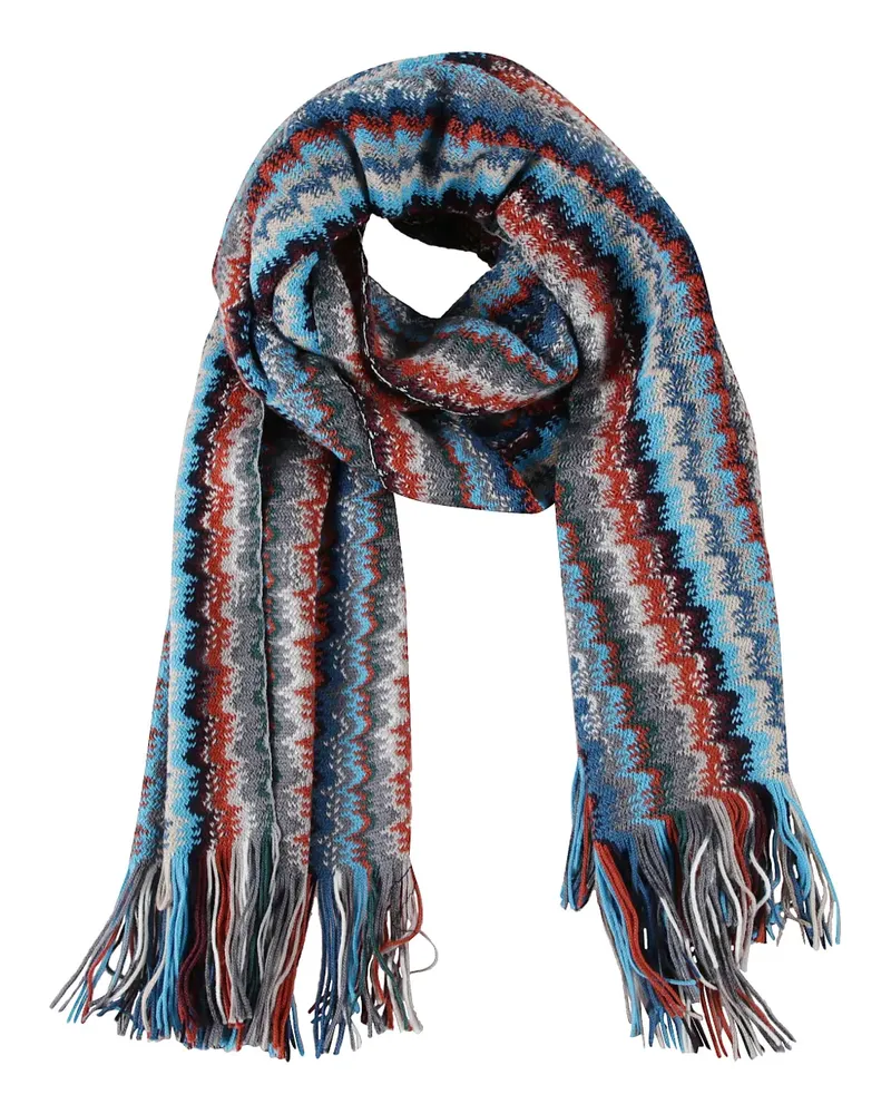 Missoni fringed scarf - Blau Blau