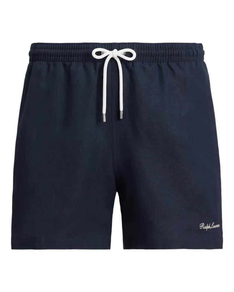 Ralph Lauren Amalfi Badeshorts aus Leinen - Blau Blau