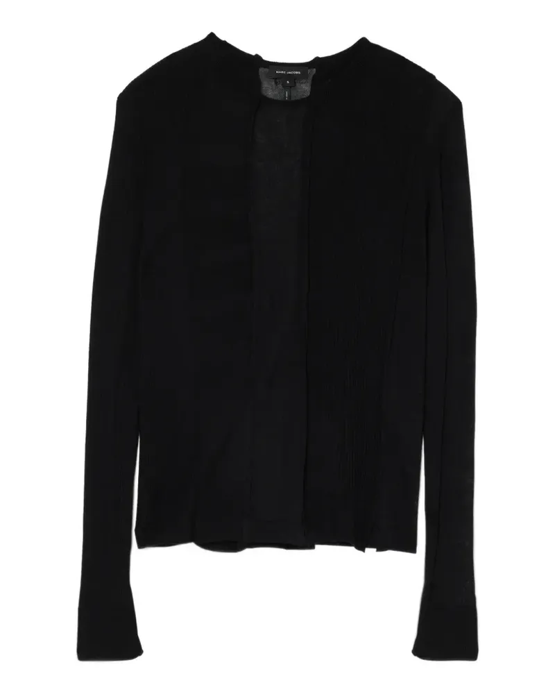 Marc Jacobs sheer-panelled knit long-sleeve top - Schwarz Schwarz