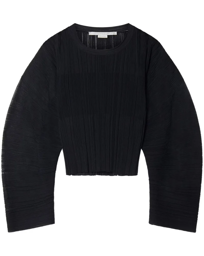 Stella McCartney Plissiertes Top Schwarz