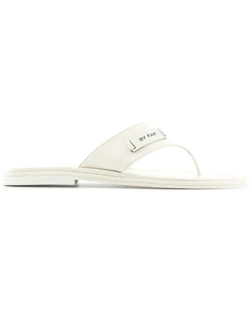 by FAR Flip-Flops mit Logo-Schild - Weiß Weiß