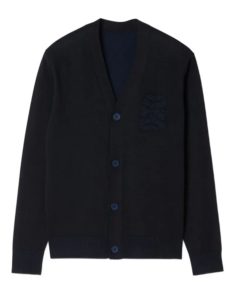 Sandro Bestickter Cardigan mit V-Ausschnitt - Blau Blau