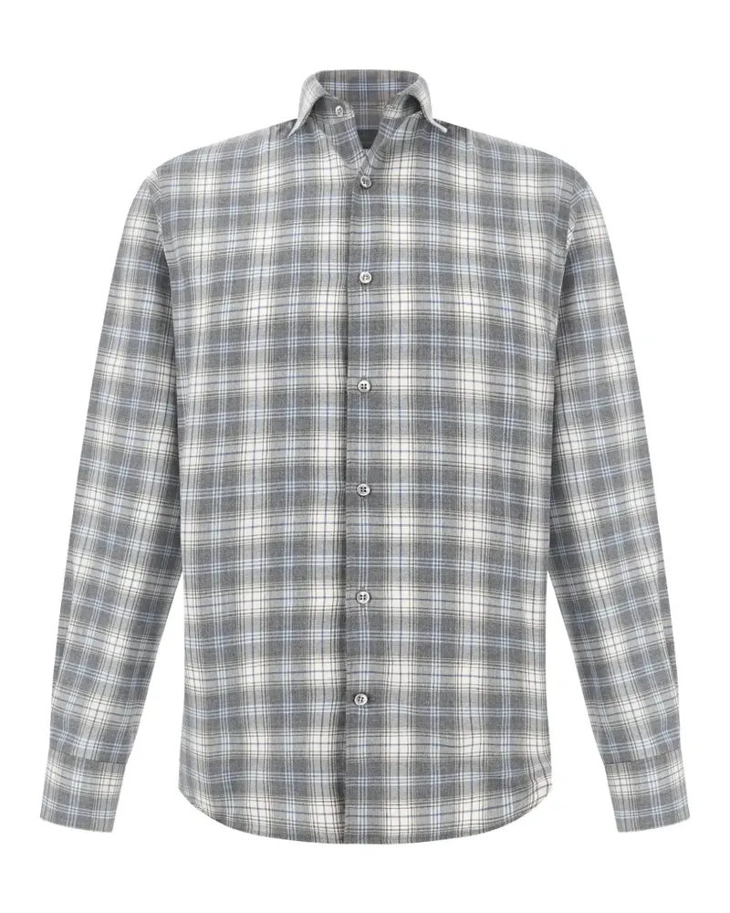 Paul & Shark check-pattern shirt - Grau Grau