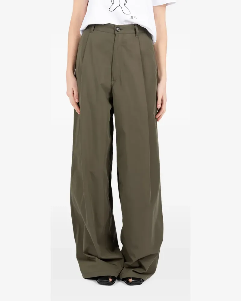 Société Anonyme Hose mit Falten - Grün Grün