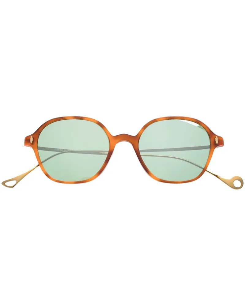 Eyepetizer Runde Sonnenbrille in Schildpattoptik - Braun Braun