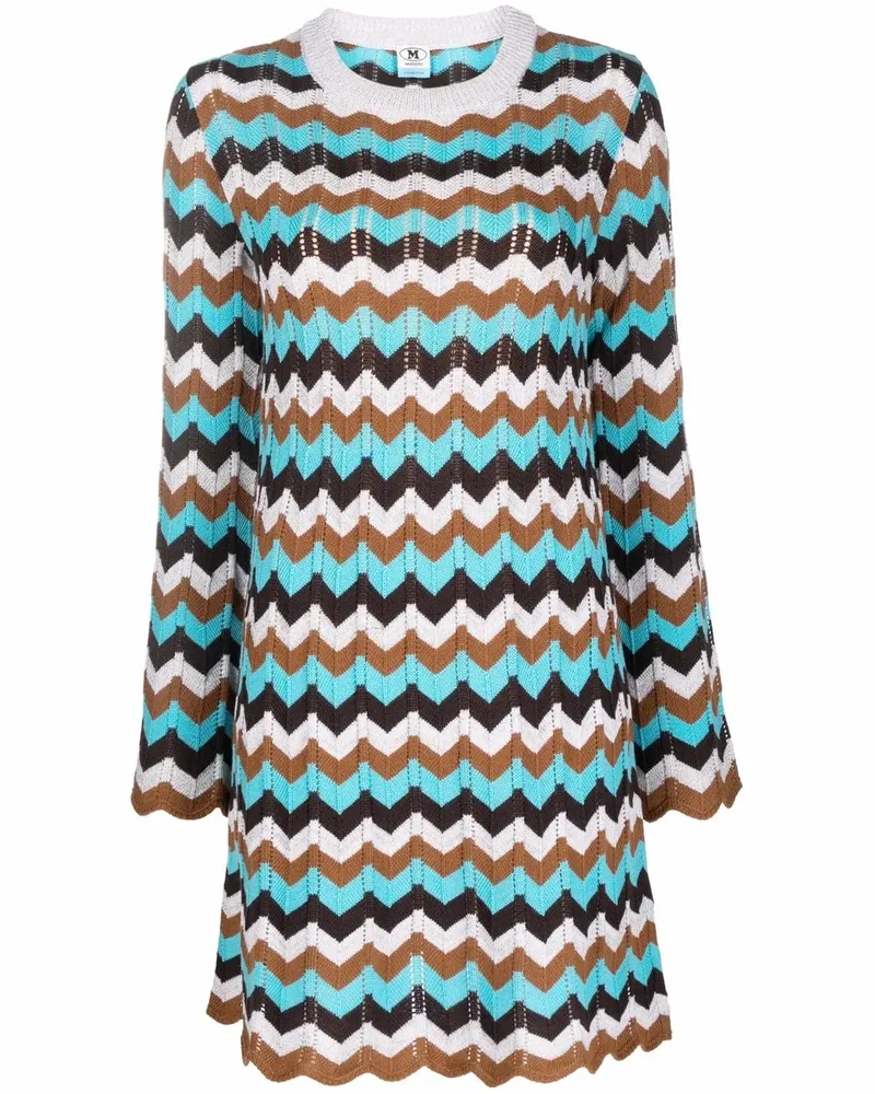 Missoni Minikleid mit Zickzackmuster - Braun Braun