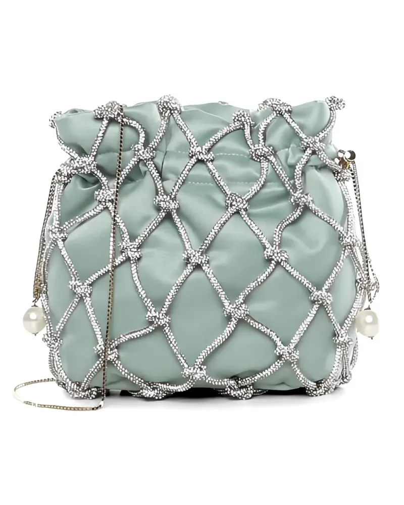 Rosantica crystal-embellished clutch bag - Grün Grün