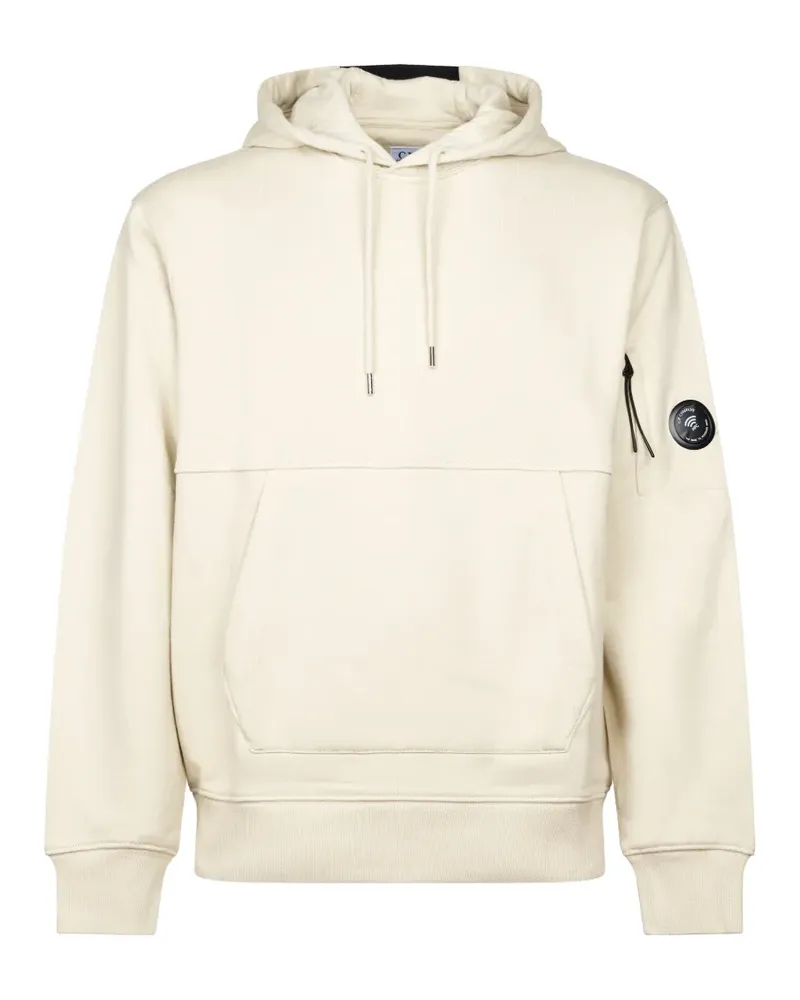 C.P. Company lens-detail drawstring hoodie - Nude Nude