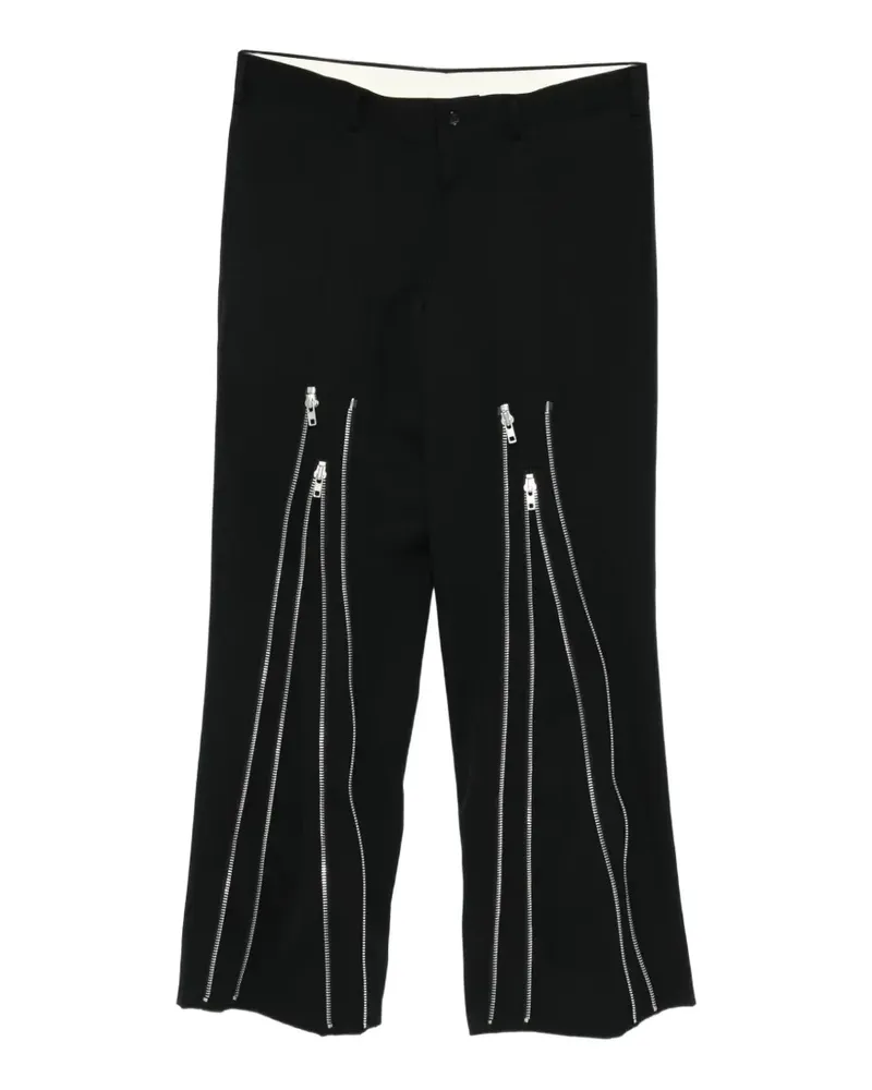 Comme des Garçons zip-detail trousers - Schwarz Schwarz