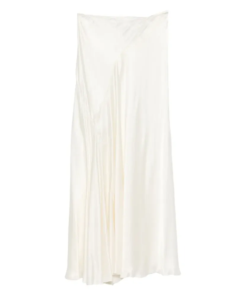 The Row Asymmetrischer Seidenrock - Nude Nude
