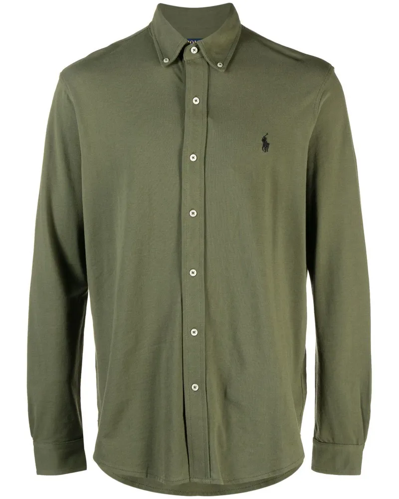 Ralph Lauren Hemd mit Polo Pony-Stickerei - Grün Grün