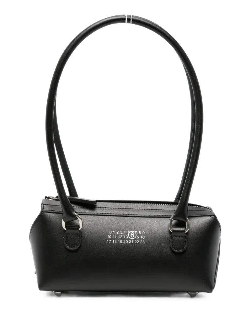 Maison Margiela mini Bauletto leather shoulder bag - Schwarz Schwarz