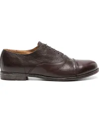 Moma Oxford-Schuhe aus strukturiertem Leder Braun