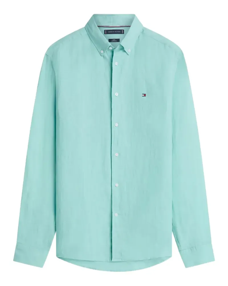 Tommy Hilfiger pigment-dyed linen shirt - Grün Grün