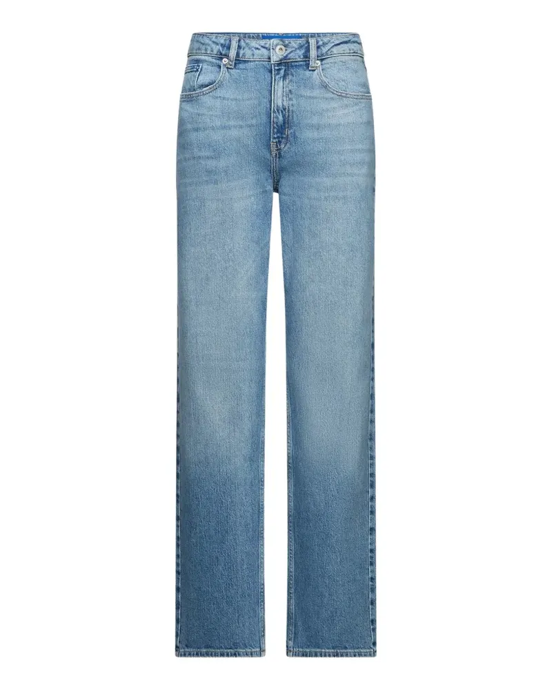 Karl Lagerfeld high-rise straight-leg jeans - Blau Blau