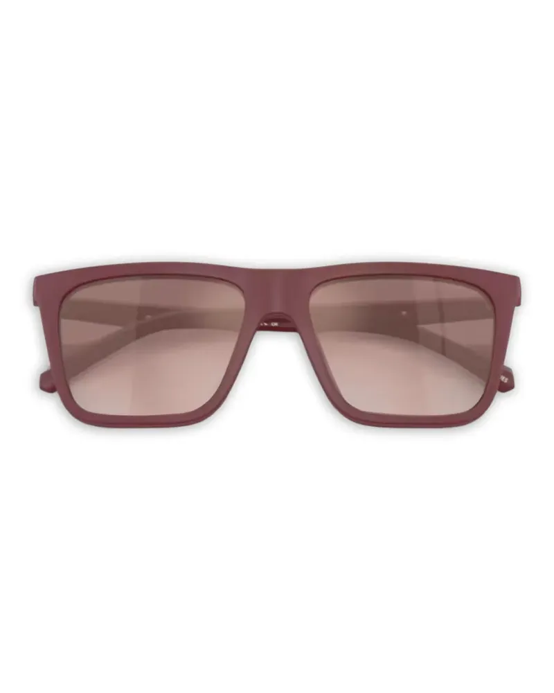 Emporio Armani rectangle-frame glasses - Rot Rot