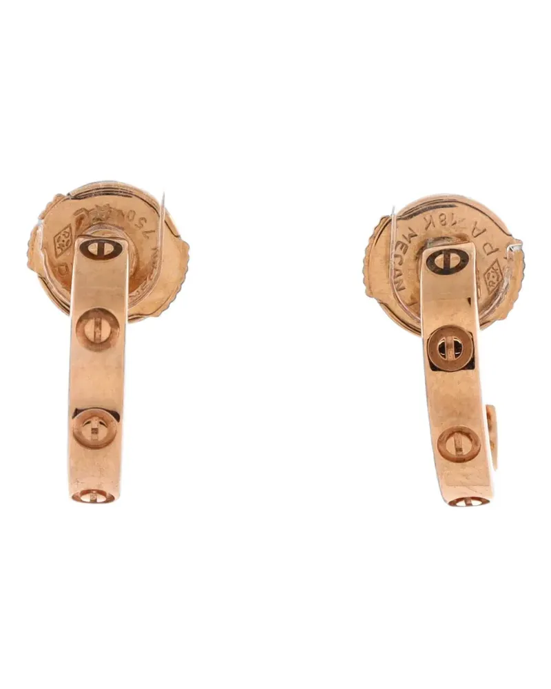 Cartier Kleine Love Creolen aus 18kt Rotgold - Rosa Rosa