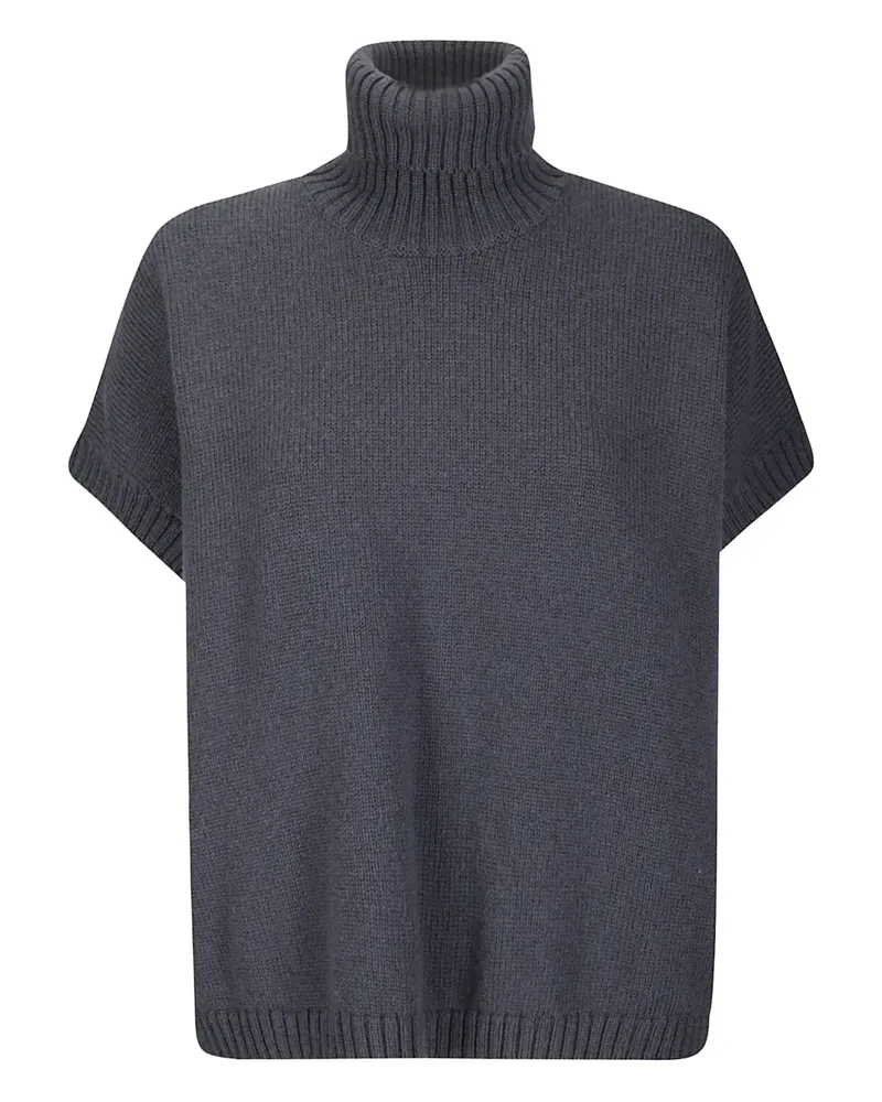 LABO.ART Kurzärmeliger Rollkragenpullover - Grau Grau