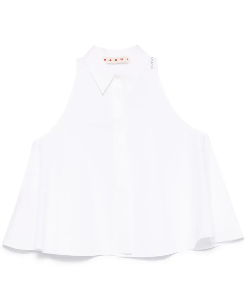 Marni Trägershirt aus Bio-Baumwolle - Weiß Weiß