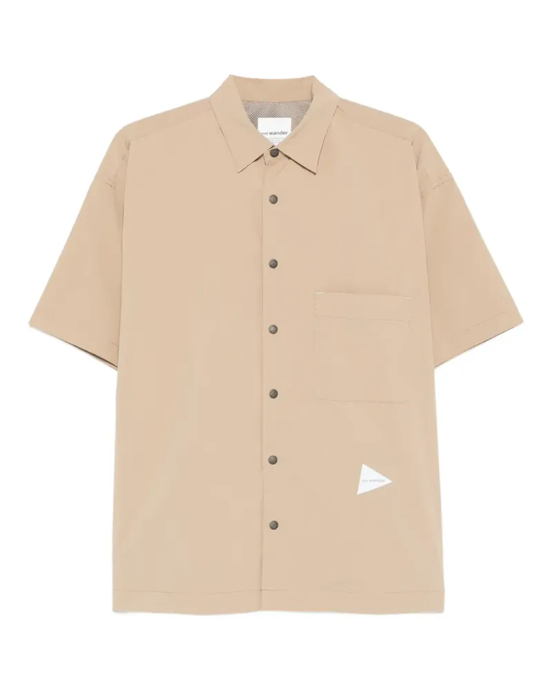 and wander Hemd mit geknöpfter Tasche - Nude Nude