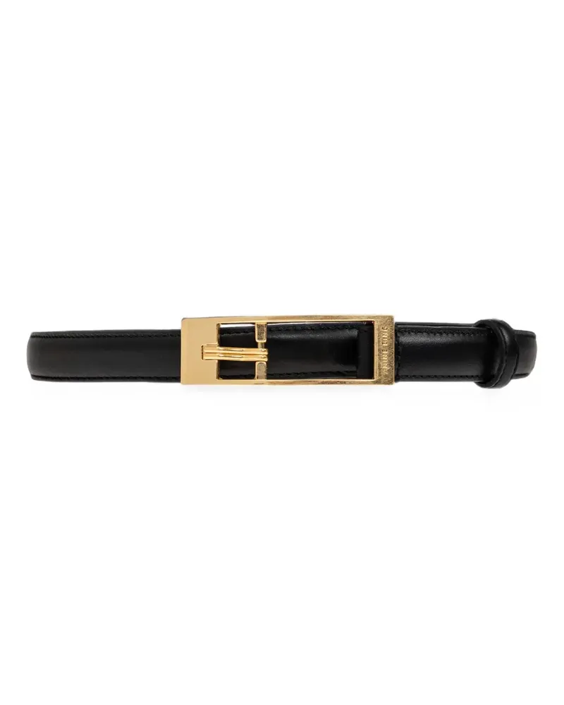 Anine Bing Elly leather belt - Schwarz Schwarz