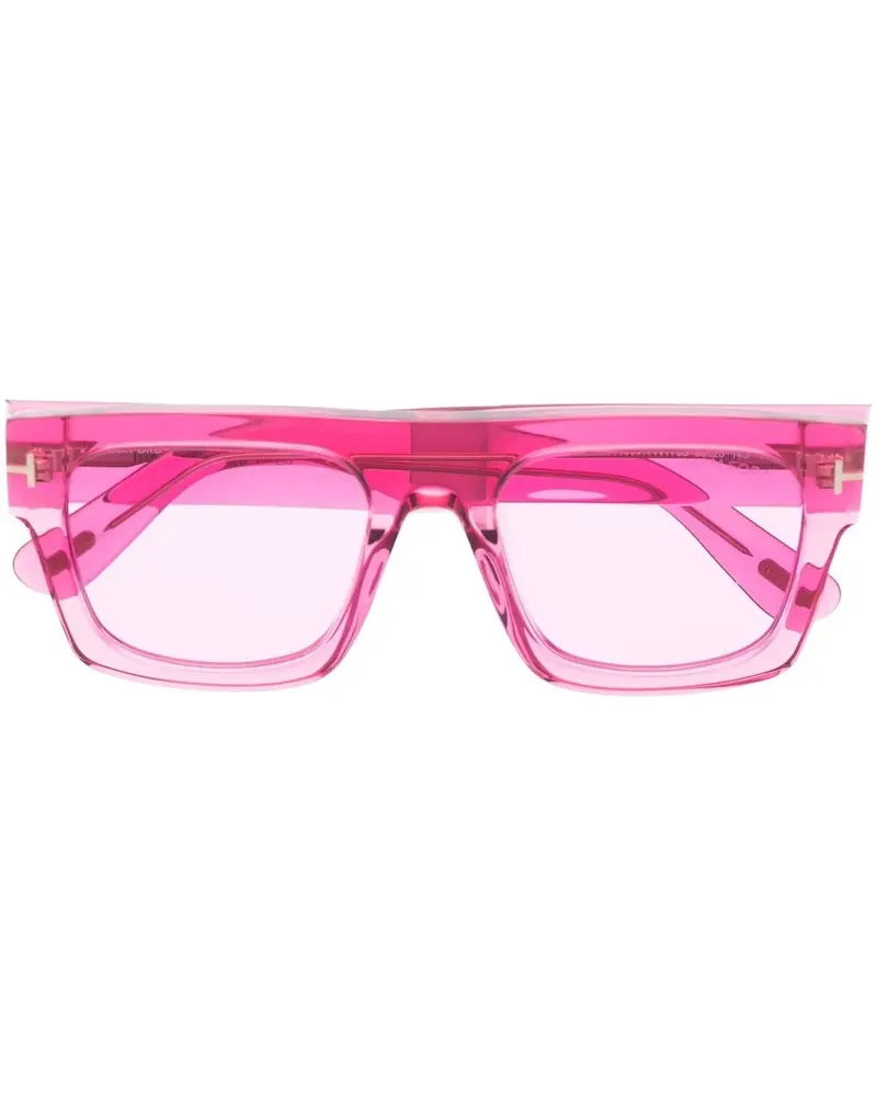 Tom Ford Eckige Fausto Sonnenbrille - Rosa Rosa