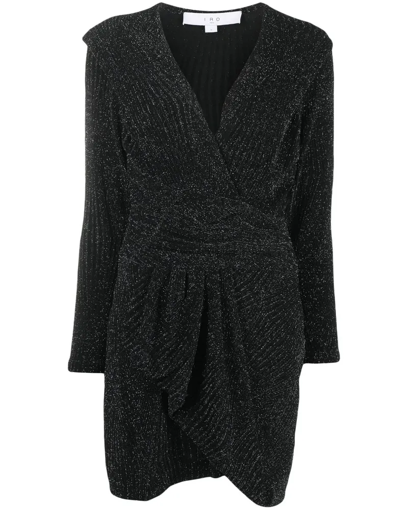 IRO Kleid mit gerafften Effekten - Schwarz Schwarz