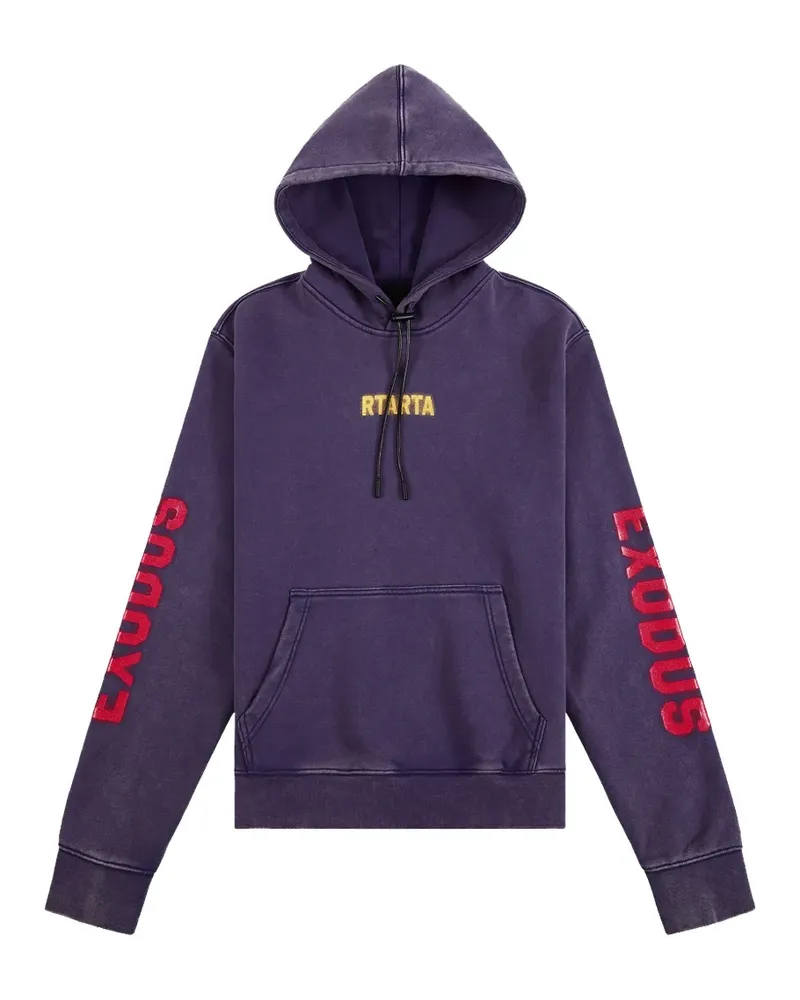 RTA Dion logo-print hoodie - Violett Violett
