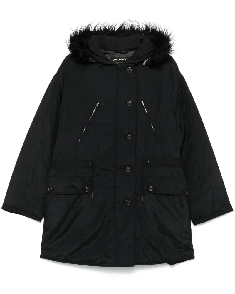 Our Legacy Subtle Parka - Schwarz Schwarz