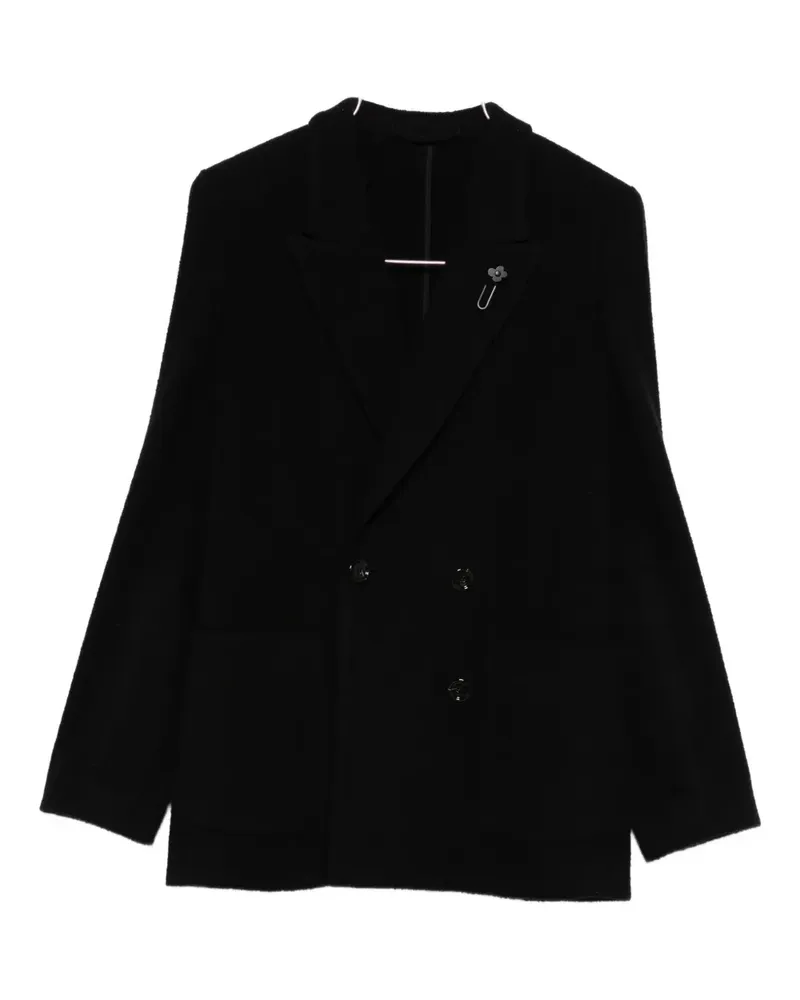 LARDINI Doppelreihiger Blazer - Schwarz Schwarz