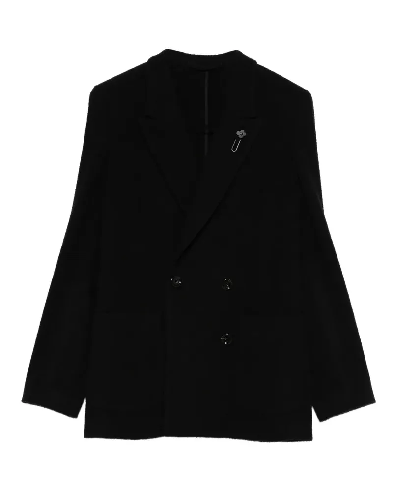 LARDINI Doppelreihiger Blazer - Schwarz Schwarz